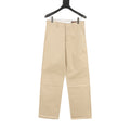 Louis Vuitton LV Leather Tag Silk-Cotton Crepe Straight-Leg Trousers