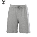 Loewe Men's Grey Embroidered Logo Sweat Shorts