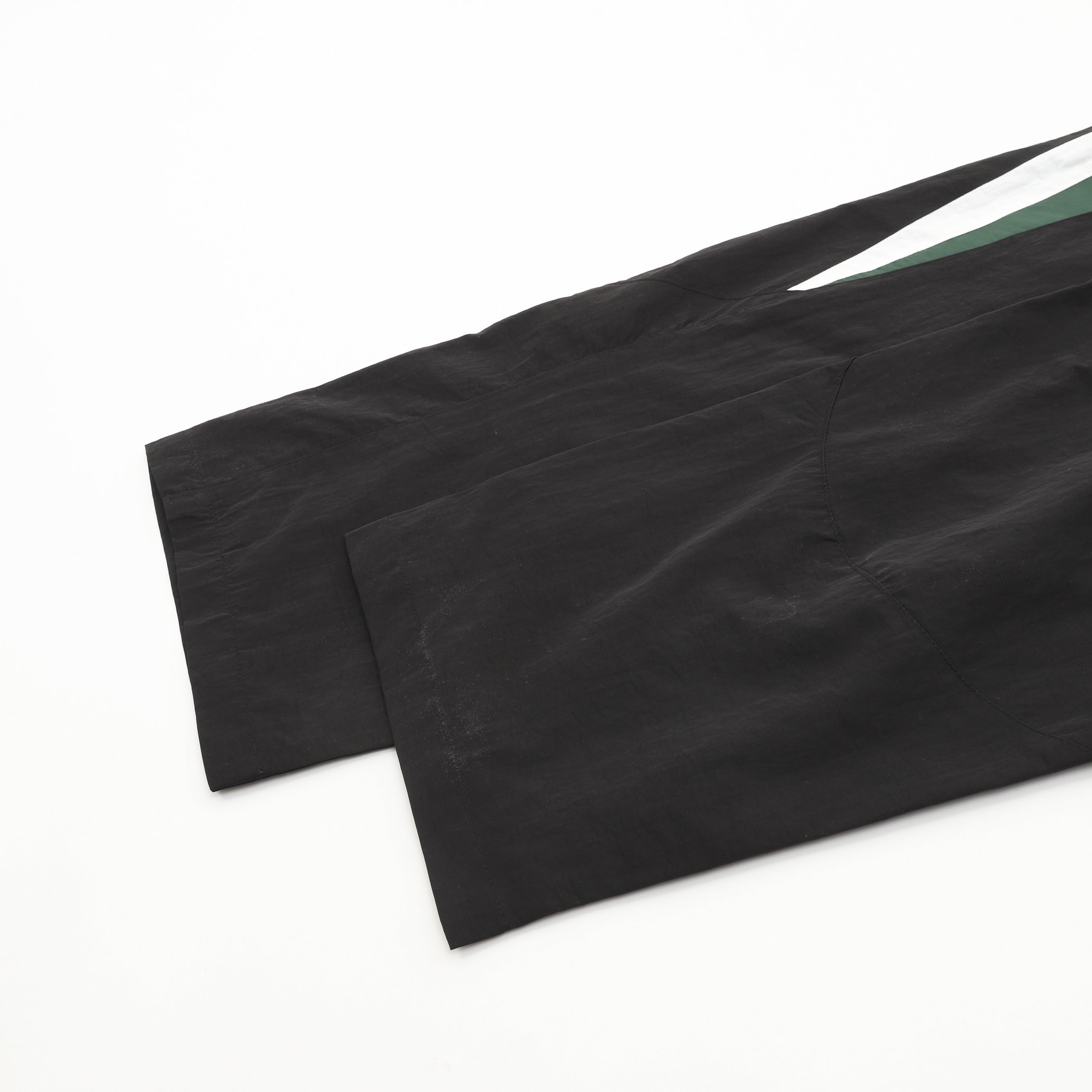 Balenciaga BLCG Sport Logo Track Pants — Black, Green & White Panel | FW24