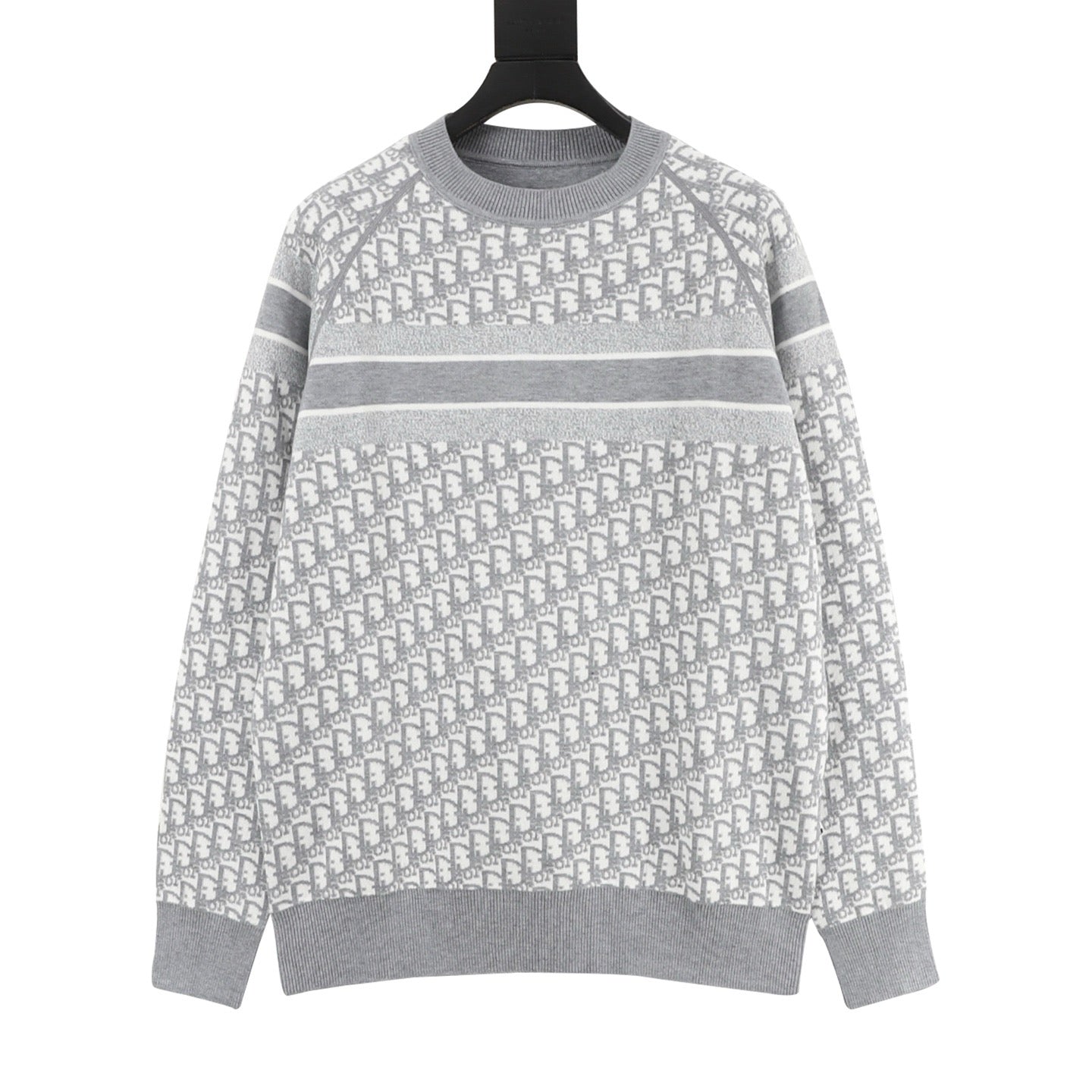 Dior CD Monogram Jacquard Reversible Crewneck Sweater
