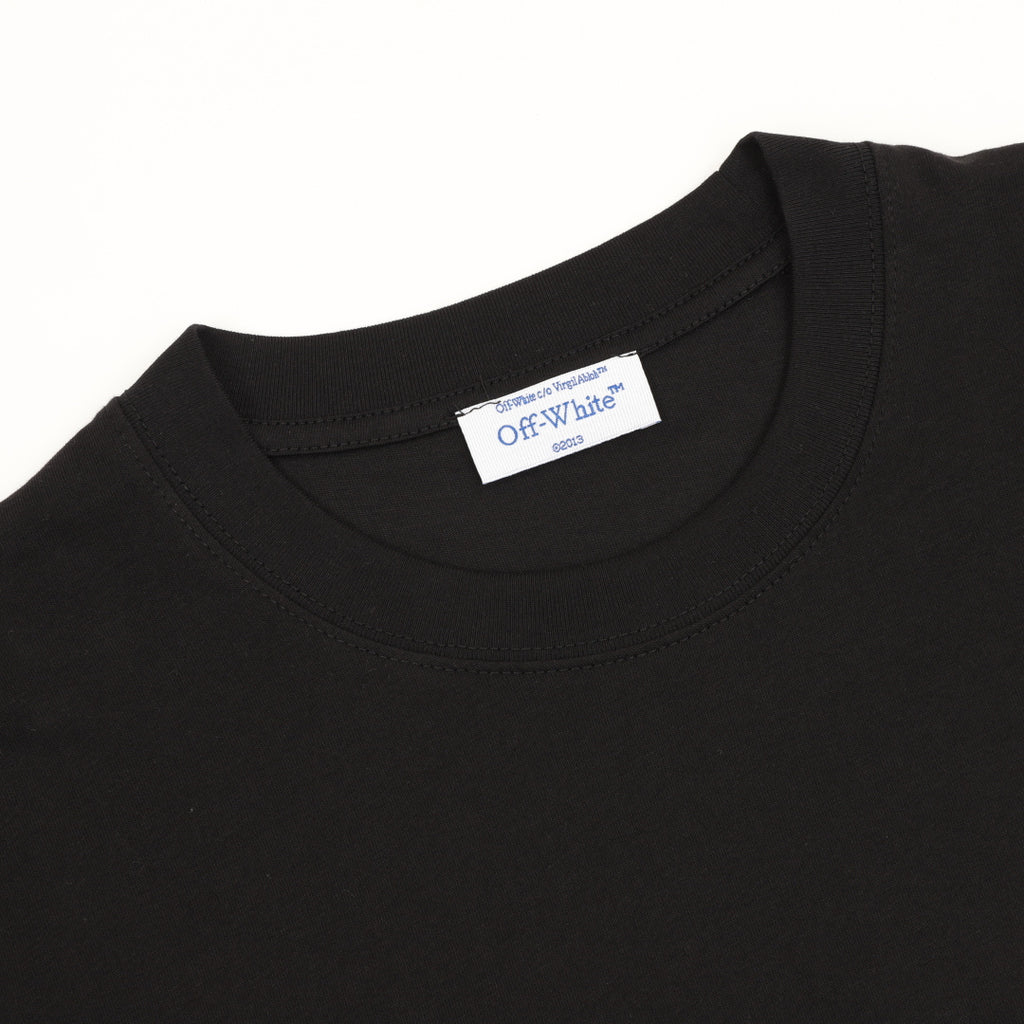Off-White Tape Circle Logo Short-Sleeve T-Shirt in Black