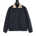 Burberry House Check Collar Zip Jacket — Ivory, Vintage Check Lining