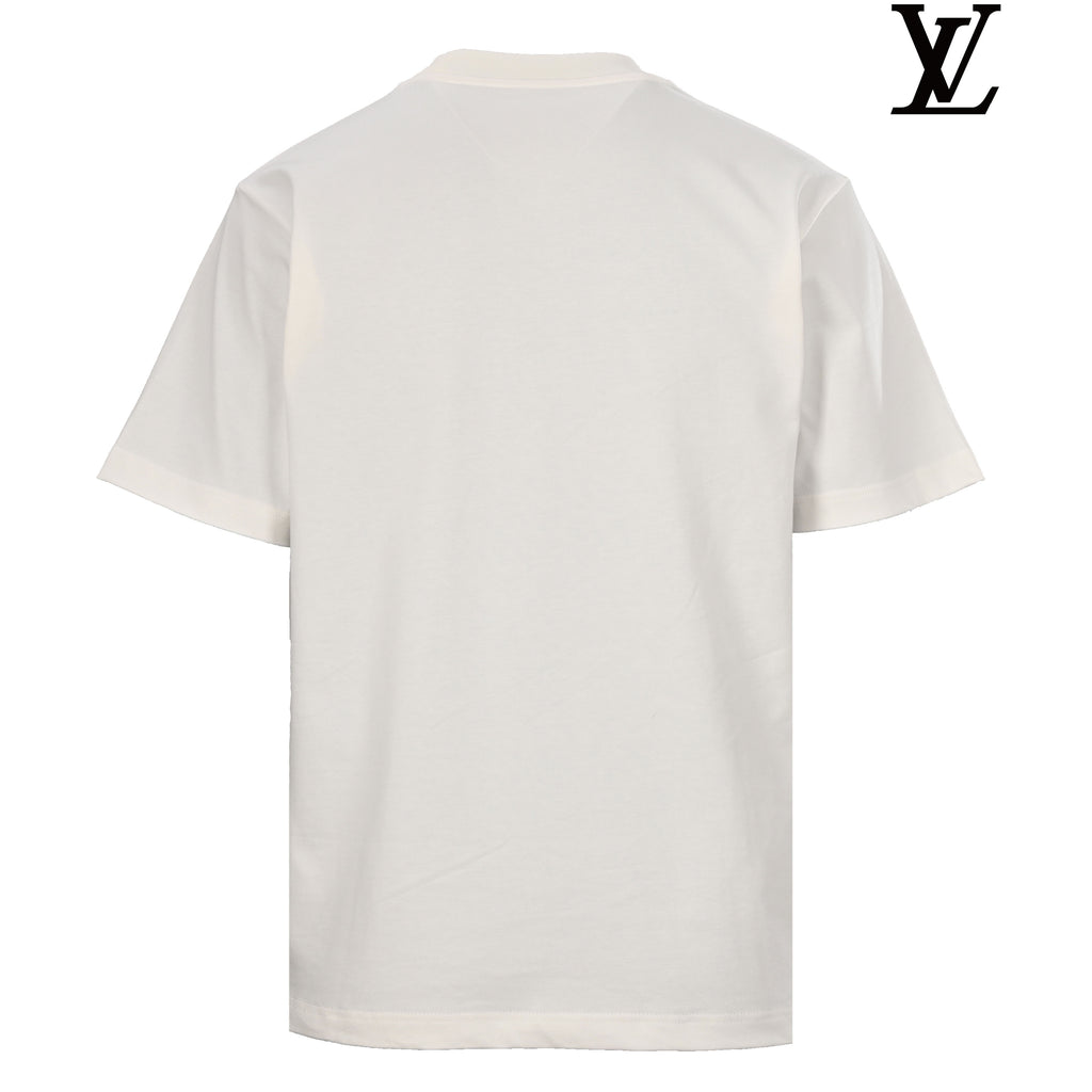Louis Vuitton Men's Off-White Logo Short Sleeve T-Shirt