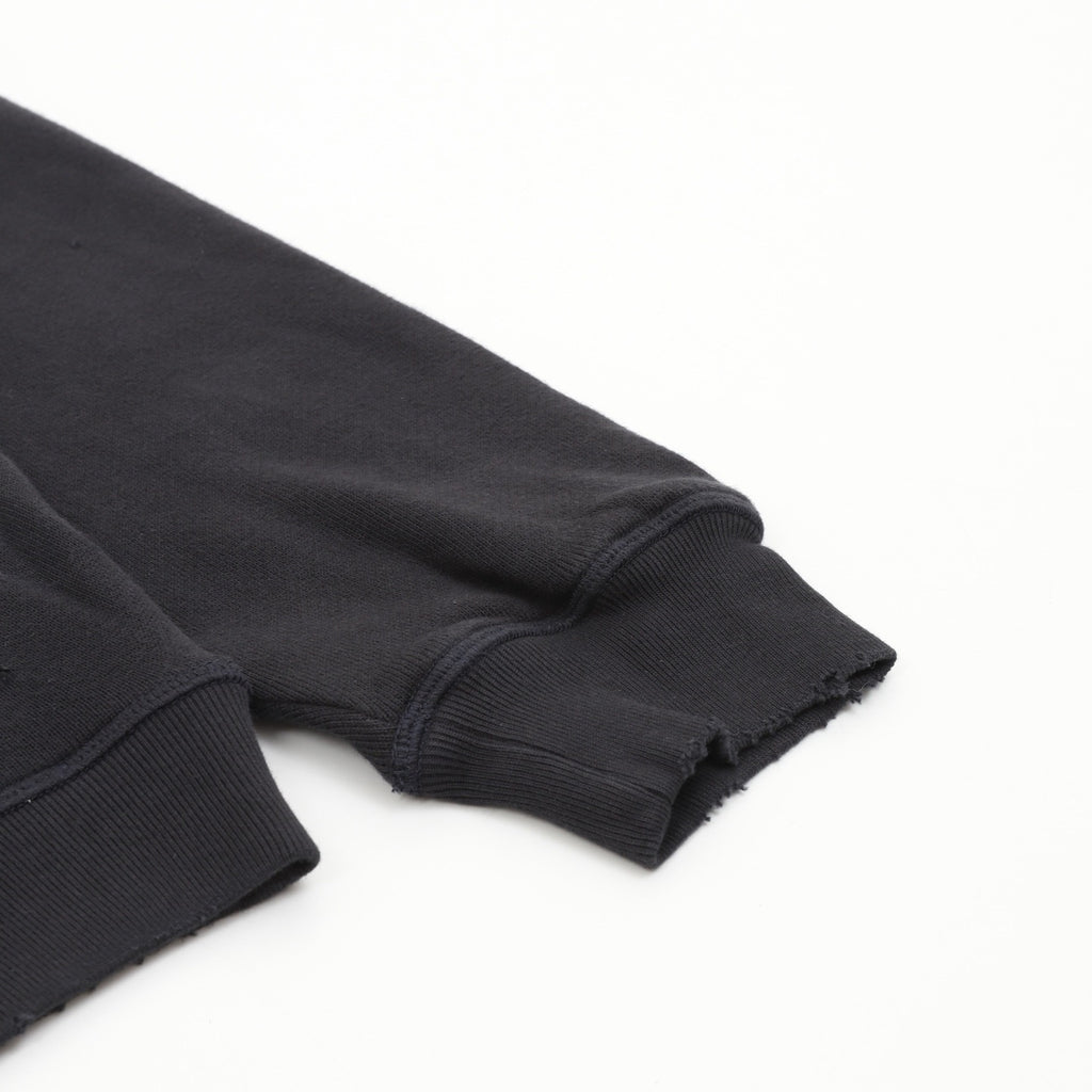 Acne Studios Women's Men's Black Logo Henley Sweatshirt