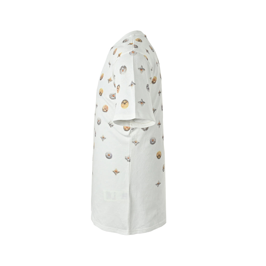 Louis Vuitton Women's / Men's Floral Monogram T-Shirt in White