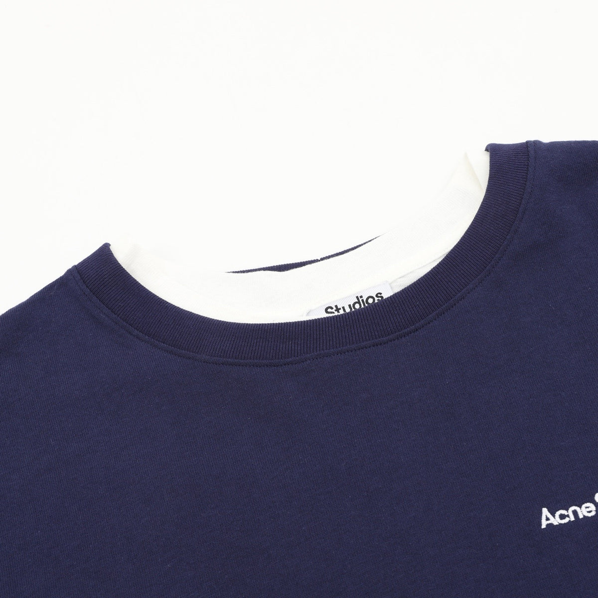 Acne Studios Women's / Men's Layered-Look Long-Sleeve T-Shirt in Navy