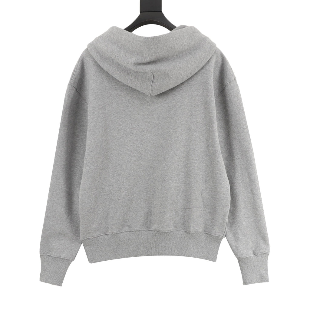 AMI Paris Two-Color Heart Embroidered Hoodie