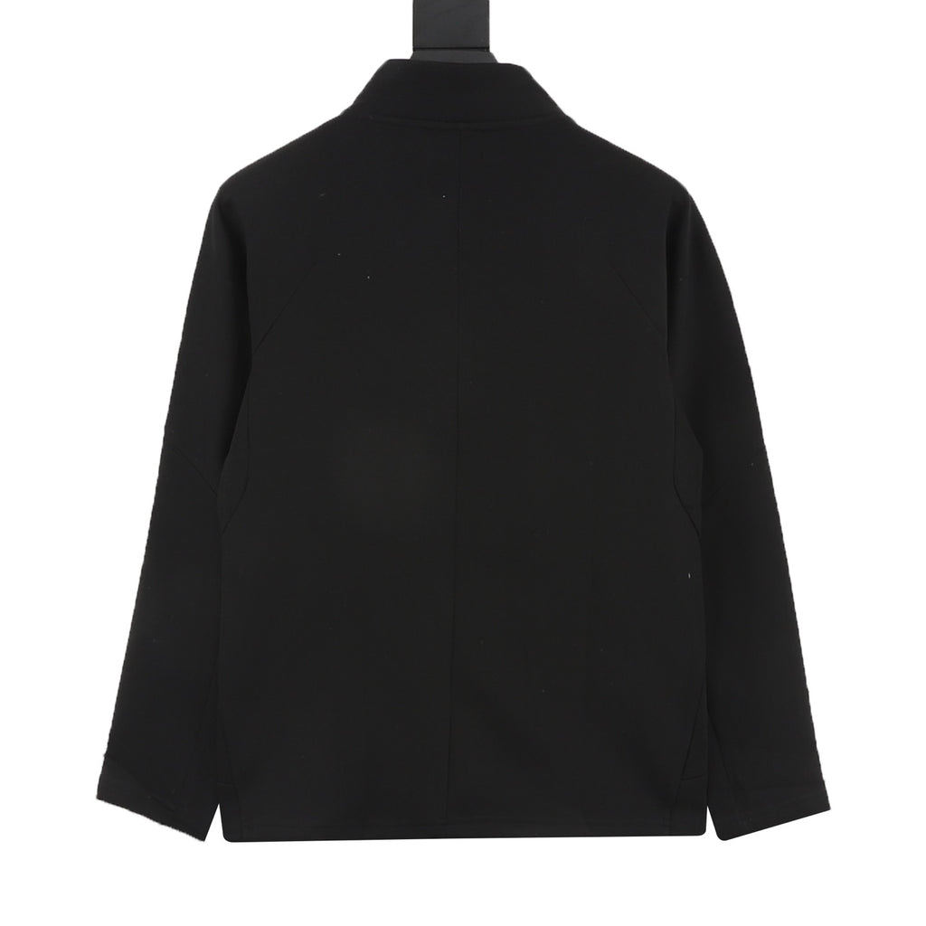 Descente Women's Men's Black Stand-Collar Full-Zip Jacket
