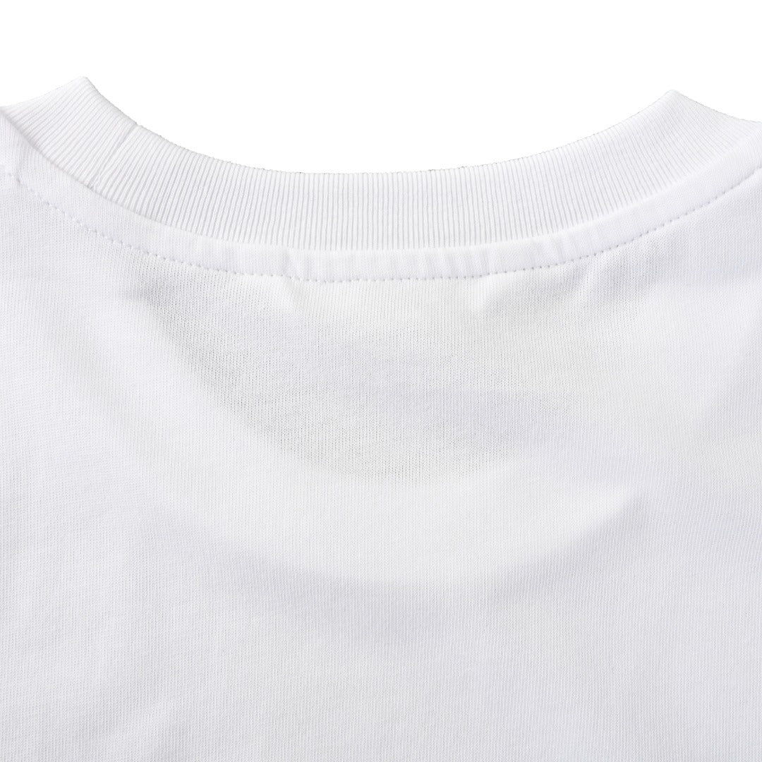 Moncler Men's White Cartoon Logo T-Shirt