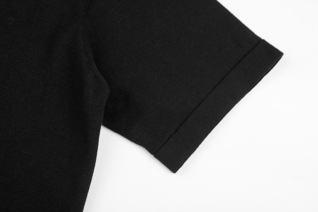 Louis Vuitton Mushroom Jacquard Knit Short-Sleeve T-Shirt in Black