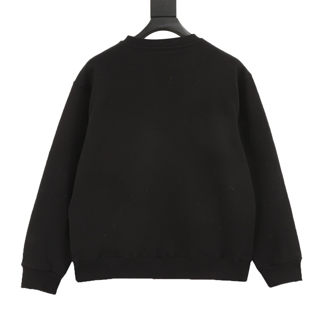 Balenciaga Women's Men's Black Bad Poker Player Crewneck Sweatshirt