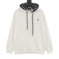 Louis Vuitton Women's Men's White Monogram-Lined Drawstring Hoodie