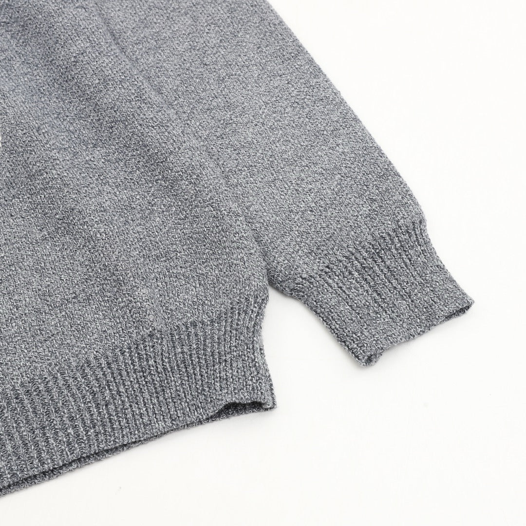 Loewe Women's Men's Grey Anagram Logo Crewneck Knit Sweater
