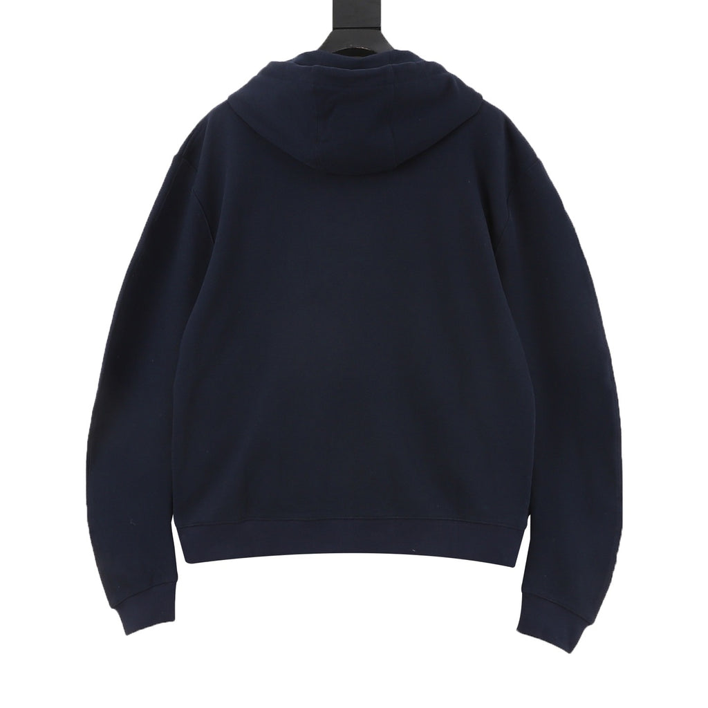 Loewe Women's Men's Navy Zip-Up Hoodie