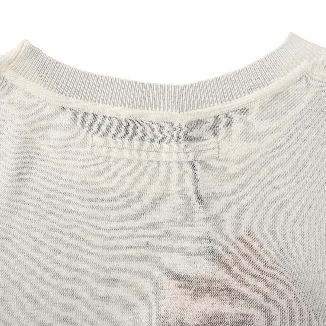 Zegna Fine-Knit Short-Sleeve T-Shirt in Light Grey