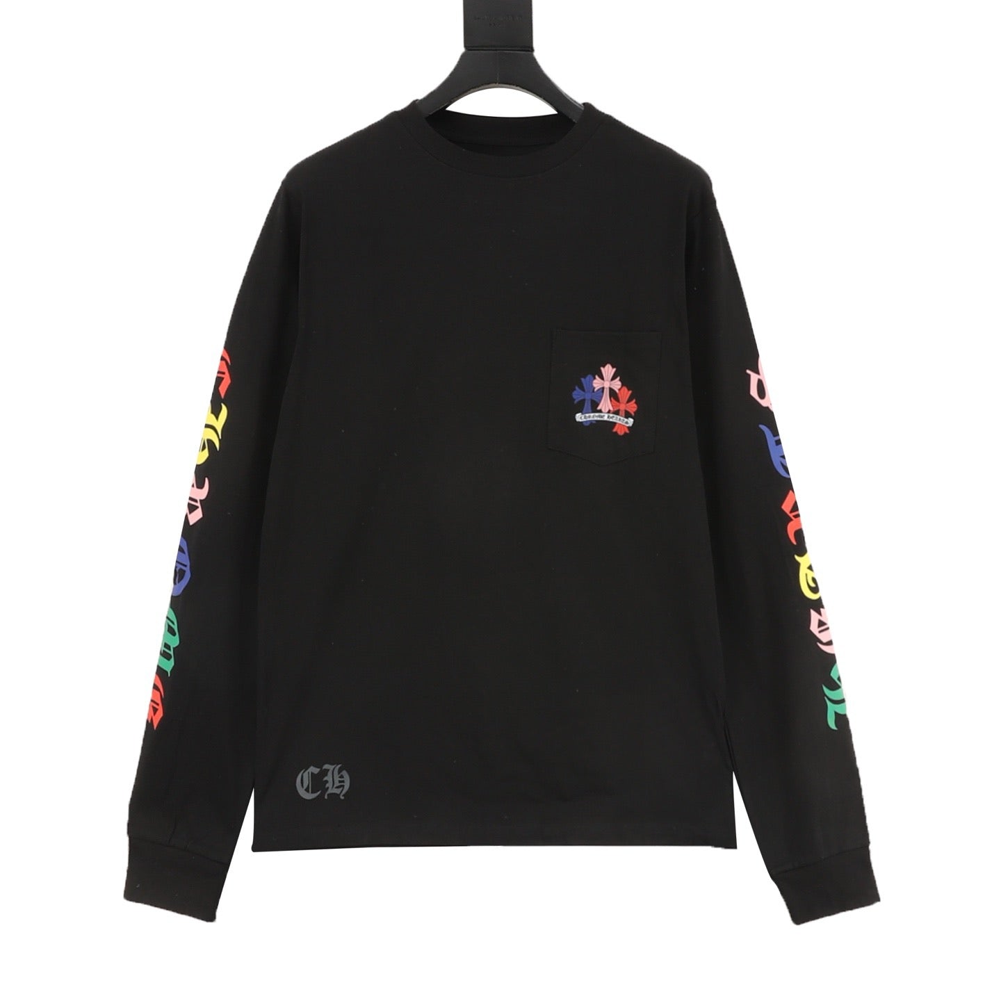 Chrome Hearts 25FW Colorful Cross Print Long Sleeve T-Shirt