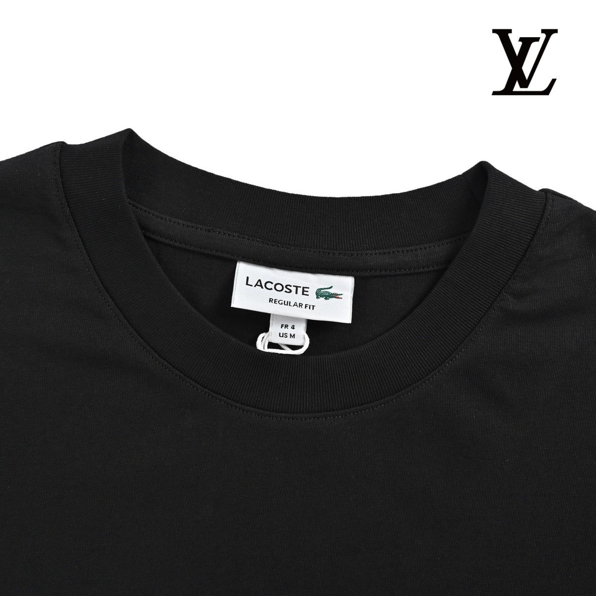 Lacoste Men's Black Logo Patch T-Shirt