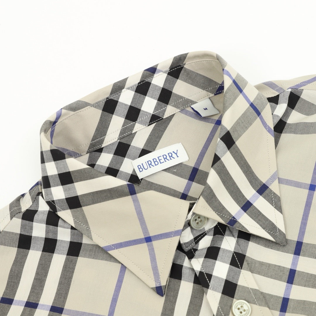 Burberry Vintage Check Cotton Twill Long-Sleeve Shirt