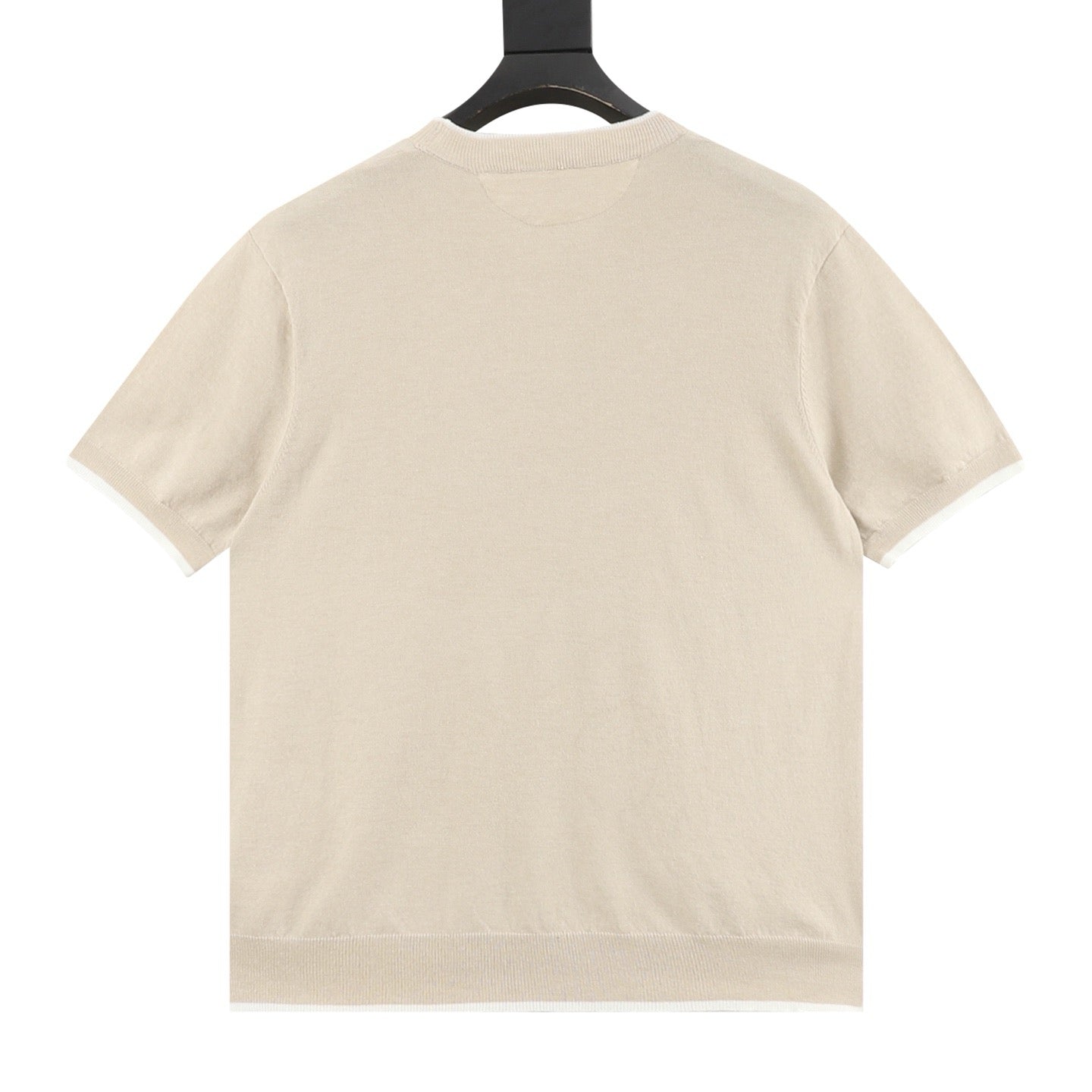 Brunello Cucinelli Layered Look Two-in-One Knit Short-Sleeve T-Shirt
