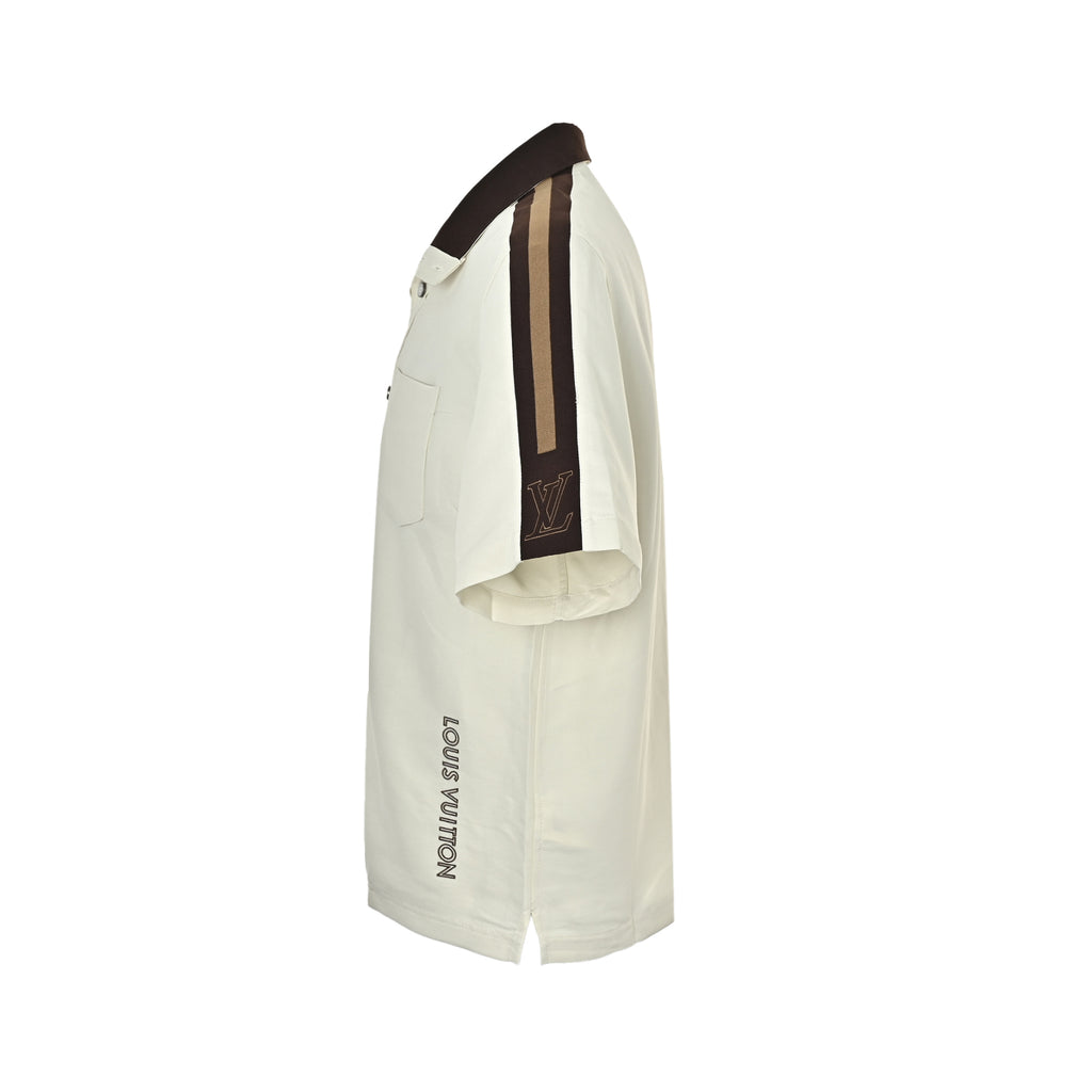 Louis Vuitton Women's / Men's Color-Block Short-Sleeve Shirt in Off-White
