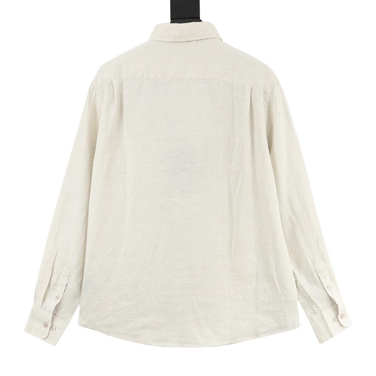 Loro Piana Women's Men's Beige Linen Long-Sleeve Shirt