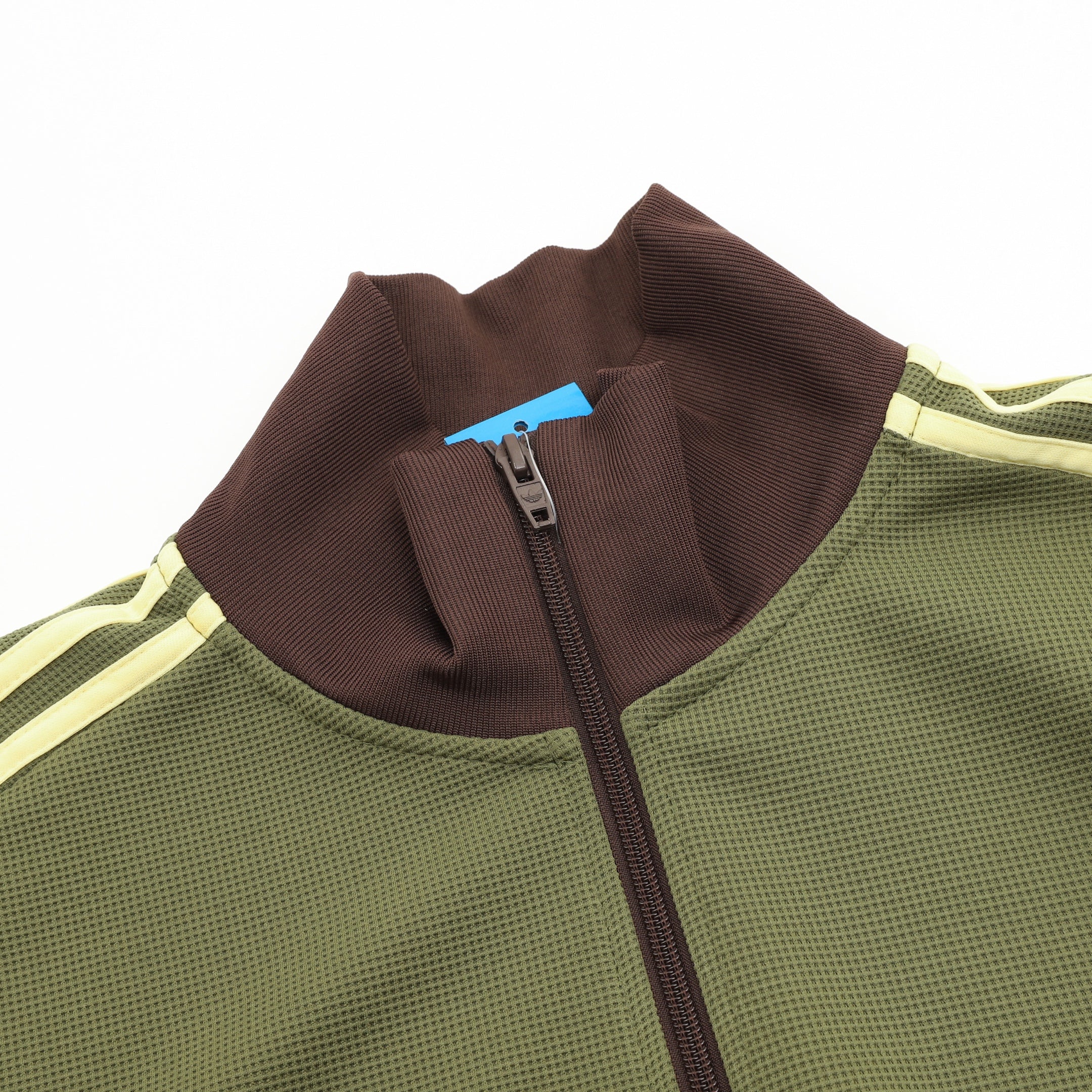 Adidas Originals American Retro Trefoil Track Jacket | Cream Burgundy Stripe Navy Trim