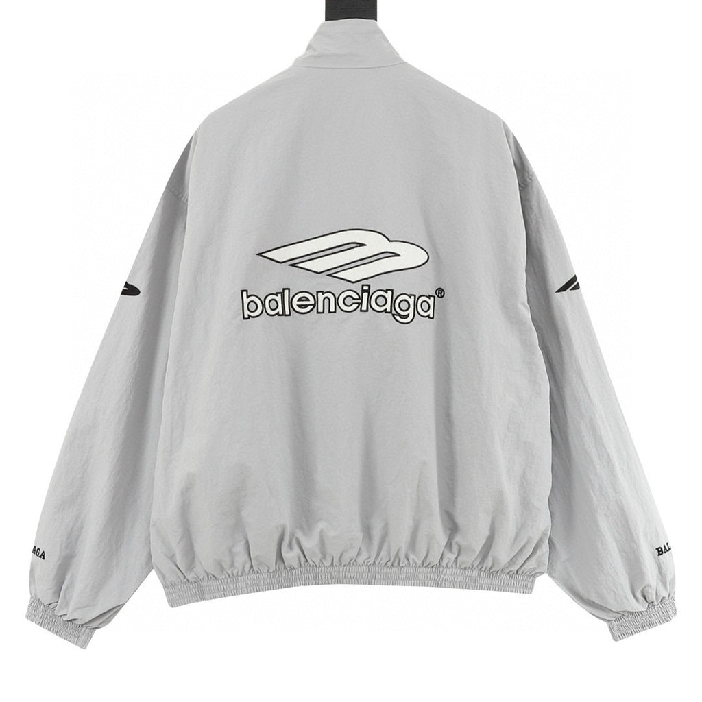 Balenciaga 26SS Sport Logo Embroidered Zip-Up Track Jacket