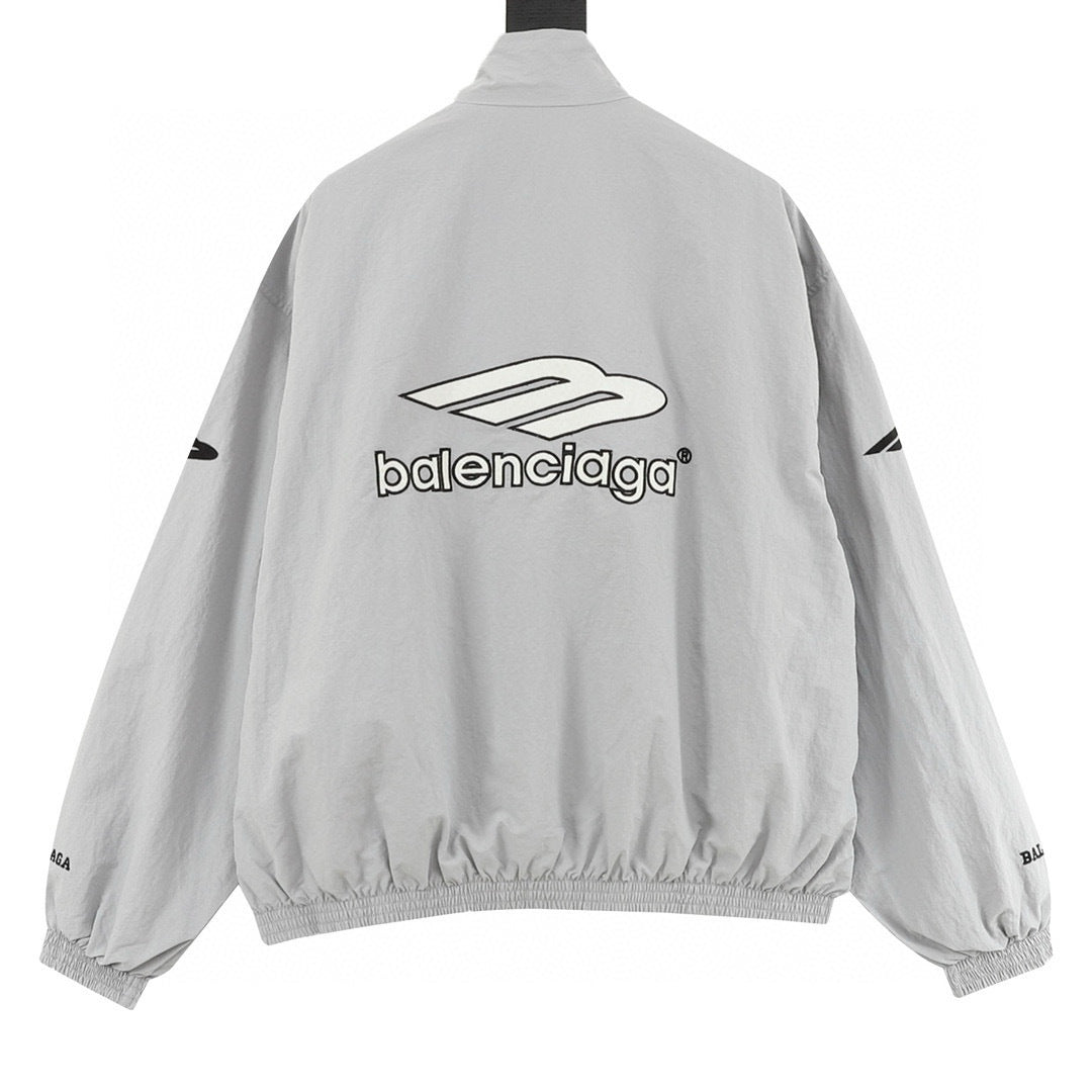 Balenciaga 26SS Sport Logo Embroidered Zip-Up Track Jacket