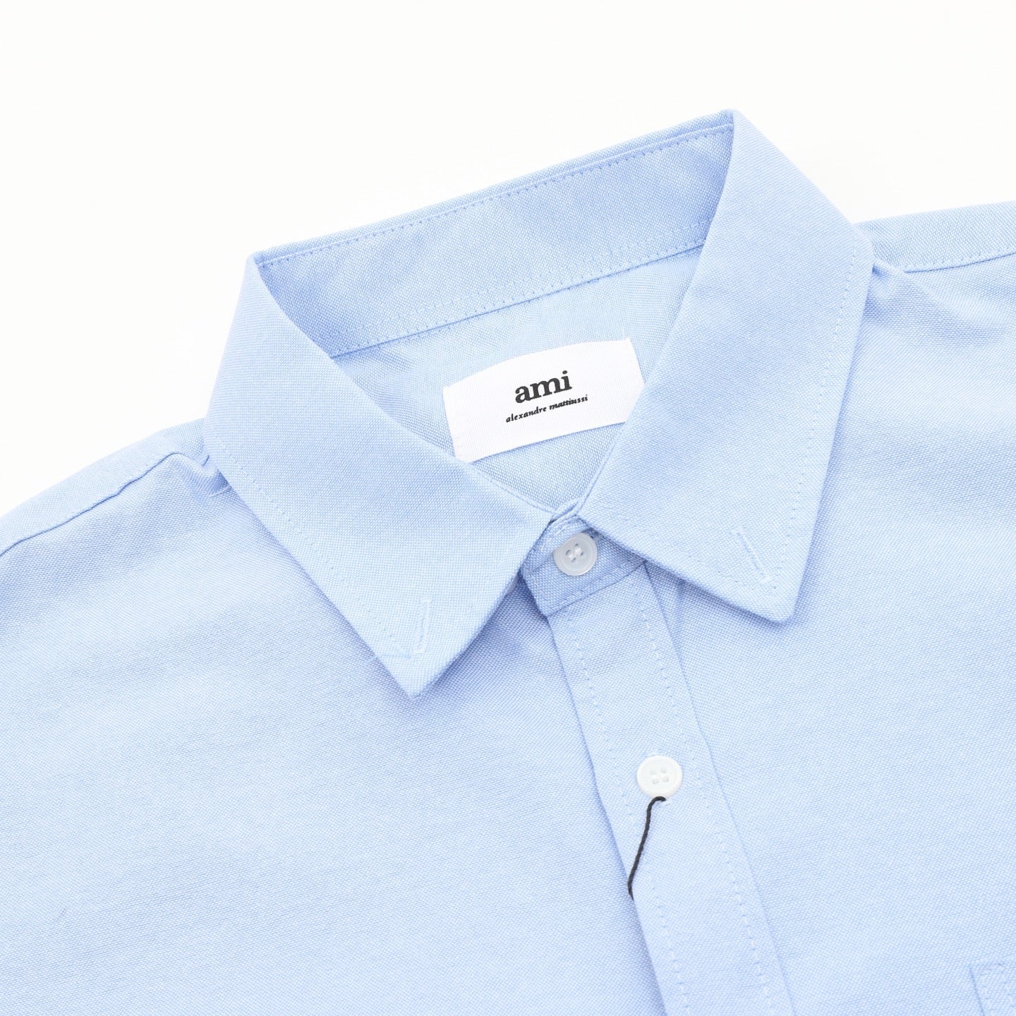 AMI Paris Ami de Cœur Chest Pocket Shirt — Navy Blue | 2026