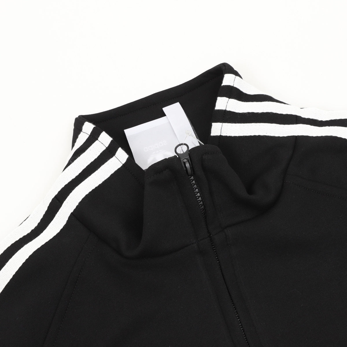 Adidas Women's & Men's Black 3-Stripes Full-Zip Track Jacket