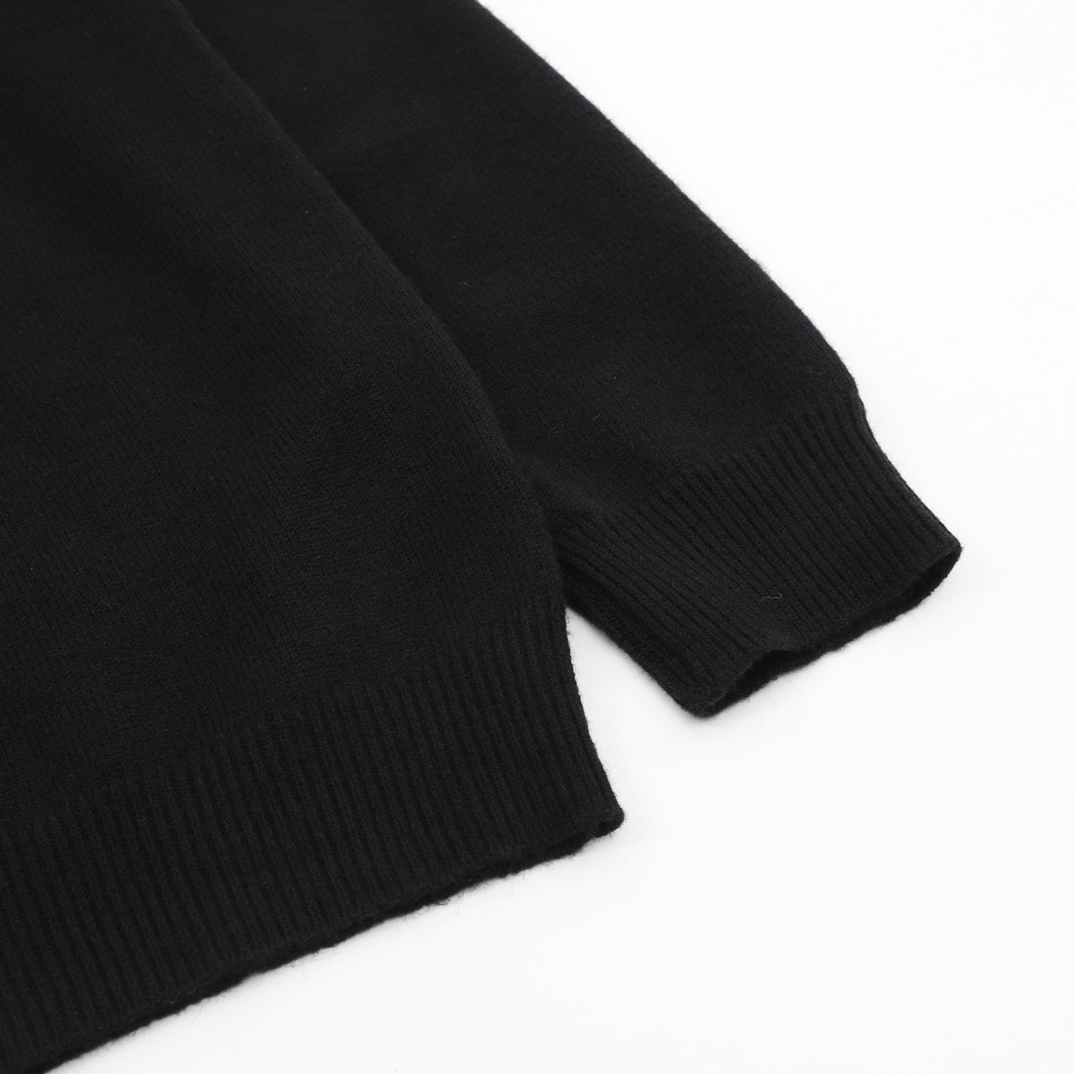 Burberry Women's Men's Black Half-Zip Wool Sweater