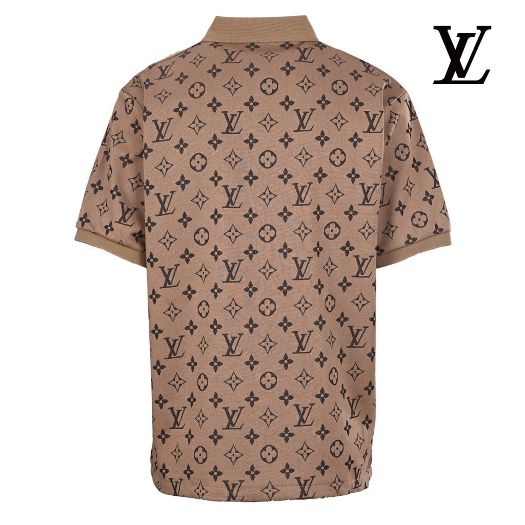 Louis Vuitton Men's Brown Monogram Polo Shirt