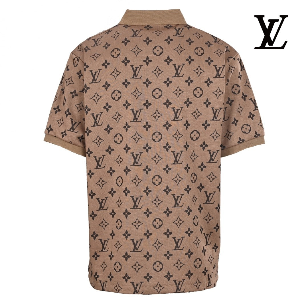 Louis Vuitton Men's Brown Monogram Polo Shirt