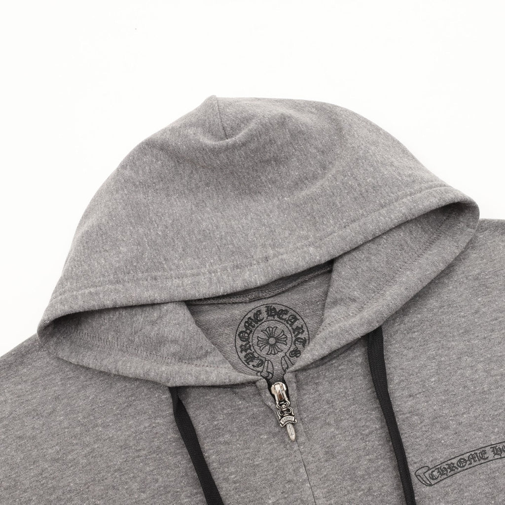 Chrome Hearts Floral Cross Back Print Oversized Pullover Hoodie