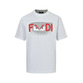 Fendi Monster Eyes FF Pattern Short-Sleeve T-Shirt in White