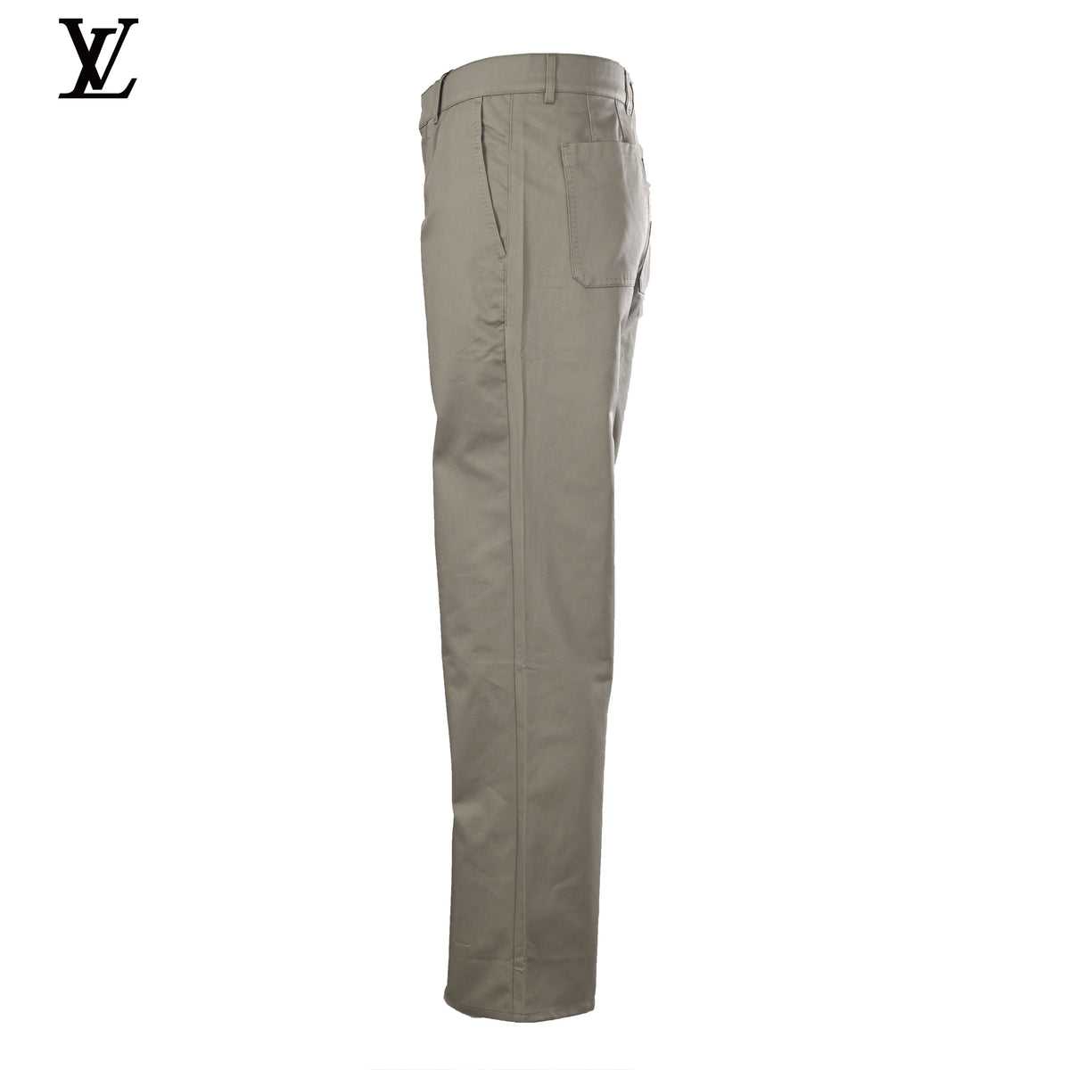 Louis Vuitton Olive Workwear Straight-Leg Pants