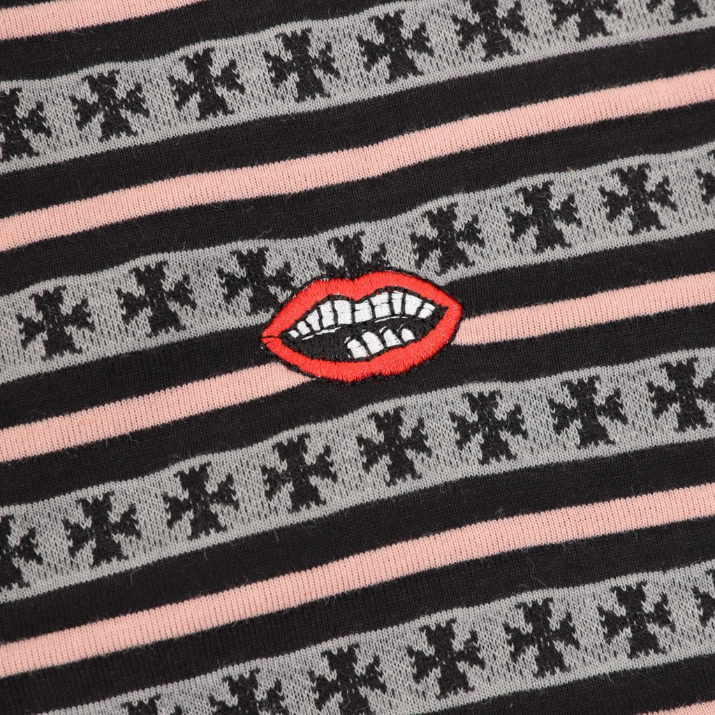 Chrome Hearts 25FW Striped Polo Long-Sleeve T-Shirt