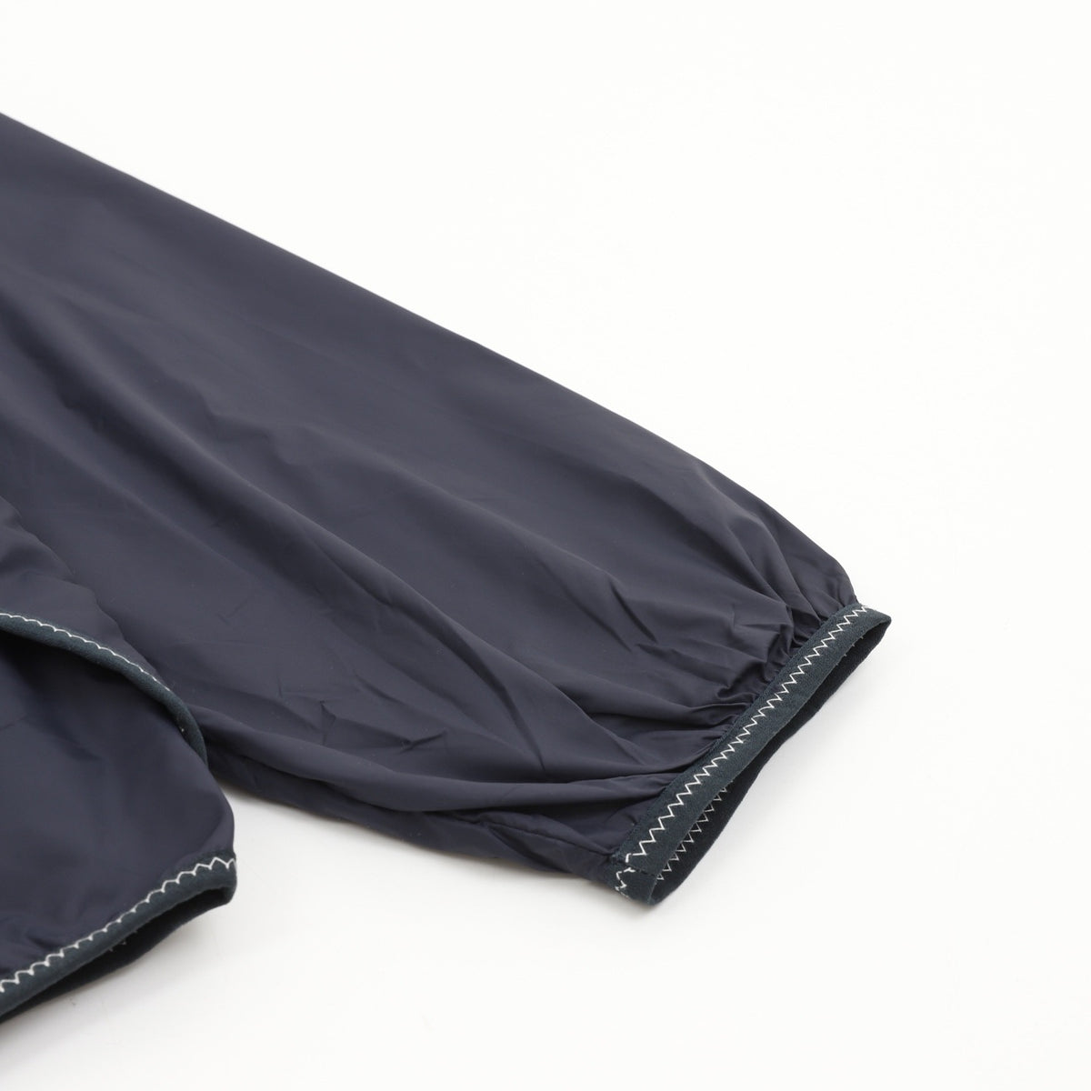Moncler Women's Men's Navy Stitched Hooded Windbreaker Jacket
