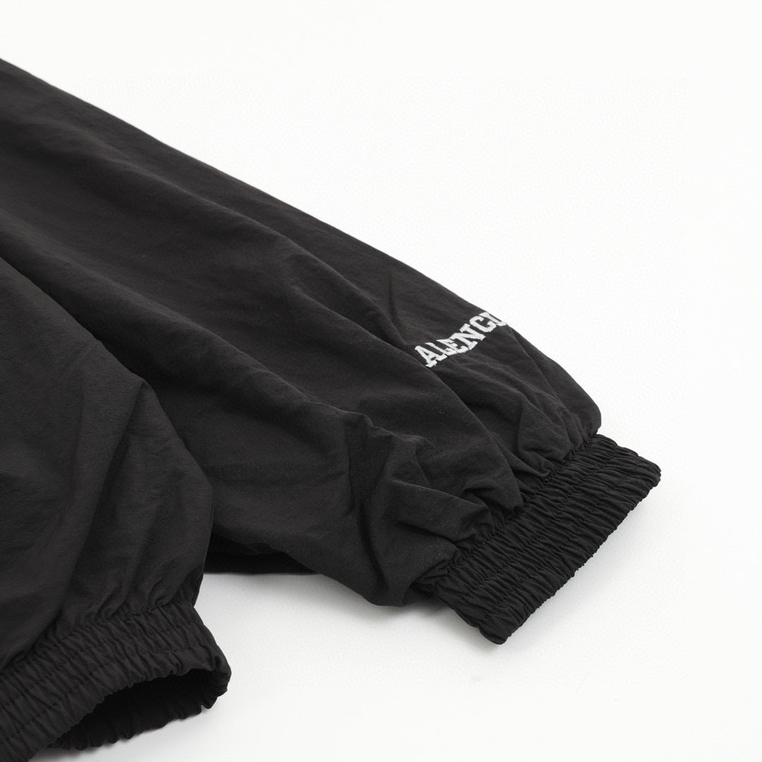 Balenciaga 26SS Sport Logo Embroidered Zip-Up Track Jacket