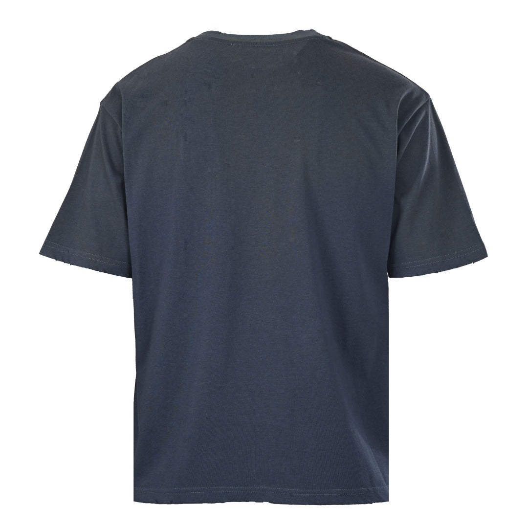 Acne Studios Stockholm 1996 Print Short-Sleeve T-Shirt in Dark Navy