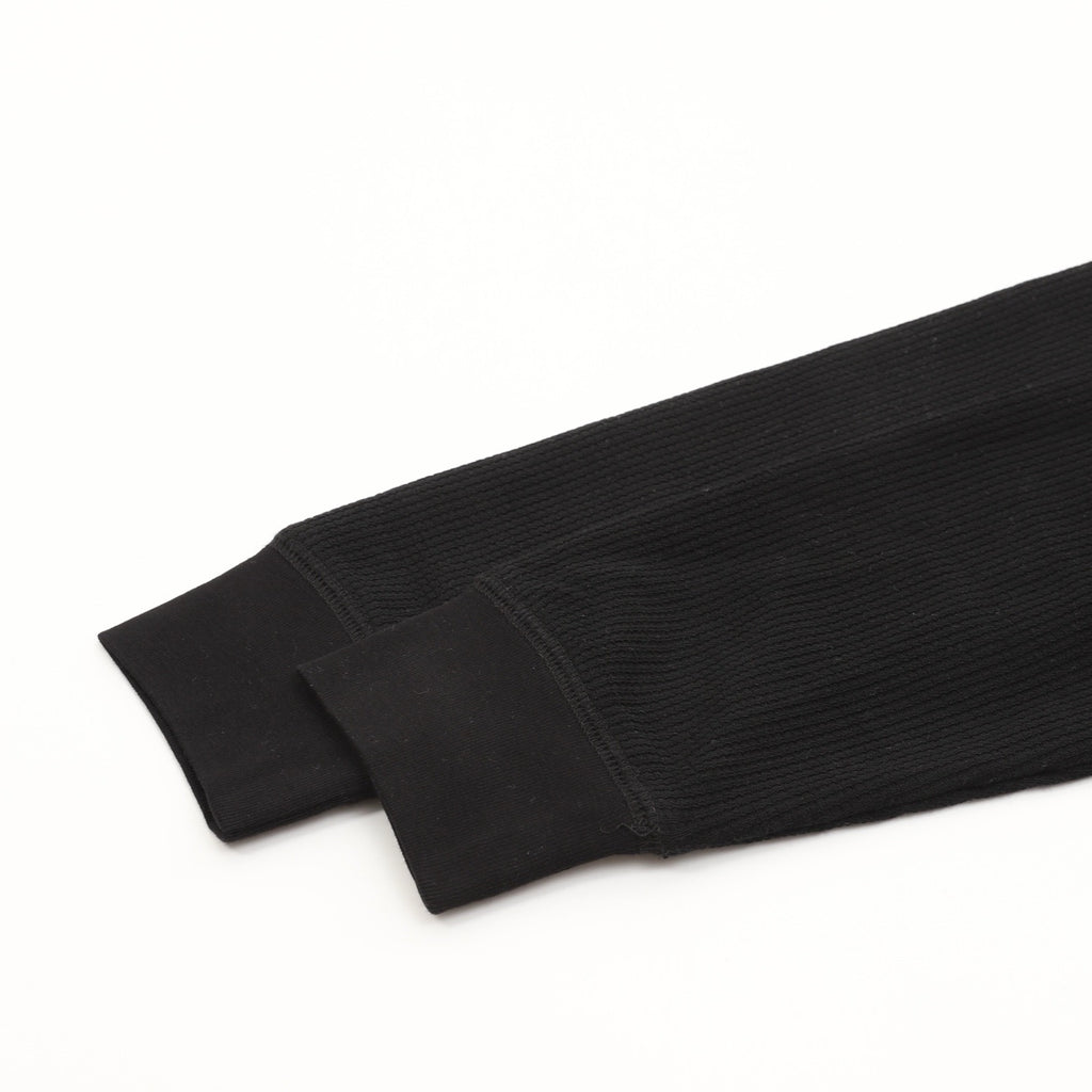 Chrome Hearts Vine & Sword Crest Long-Sleeve Tee — Black, Waffle Knit