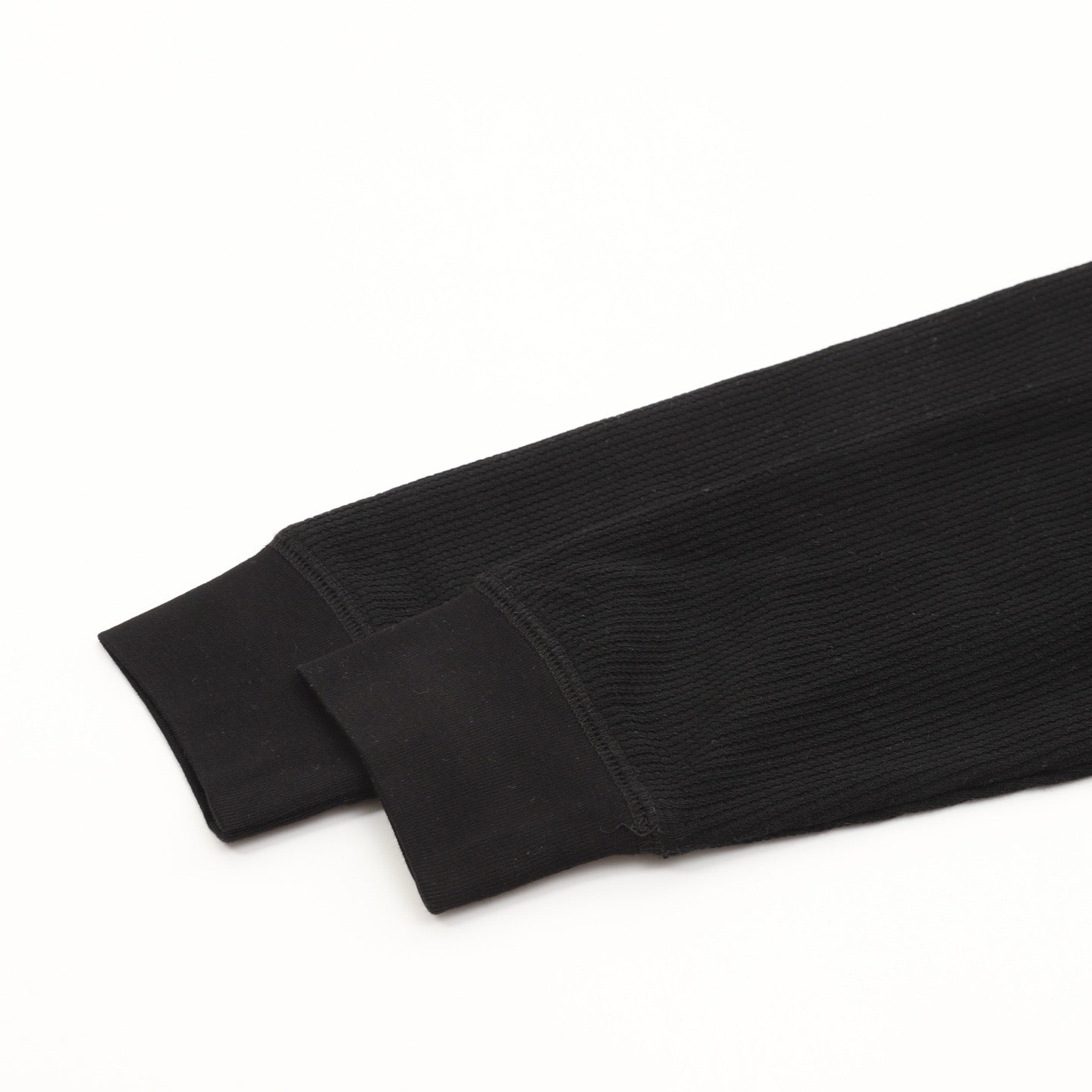 Chrome Hearts Vine & Sword Crest Long-Sleeve Tee — Black, Waffle Knit