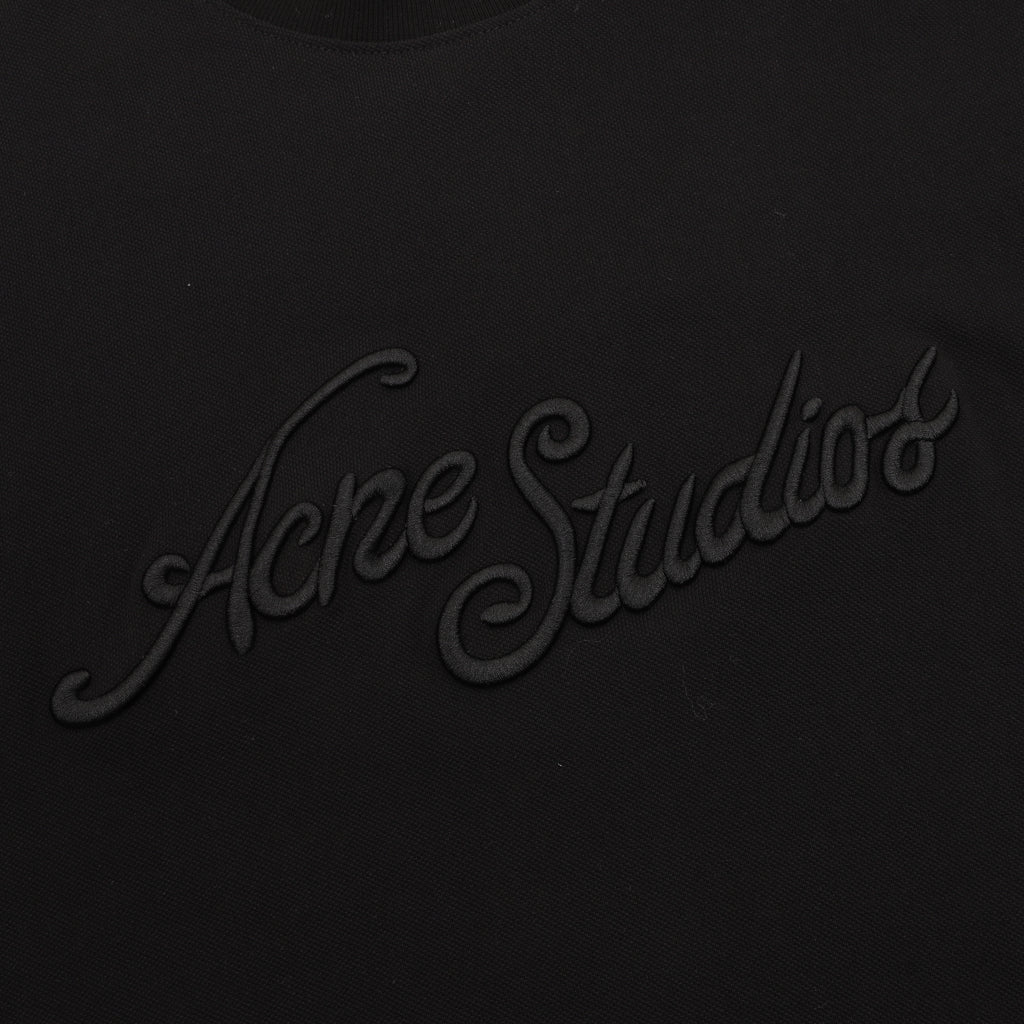 Acne Studios Logo Embroidered Long-Sleeve T-Shirt