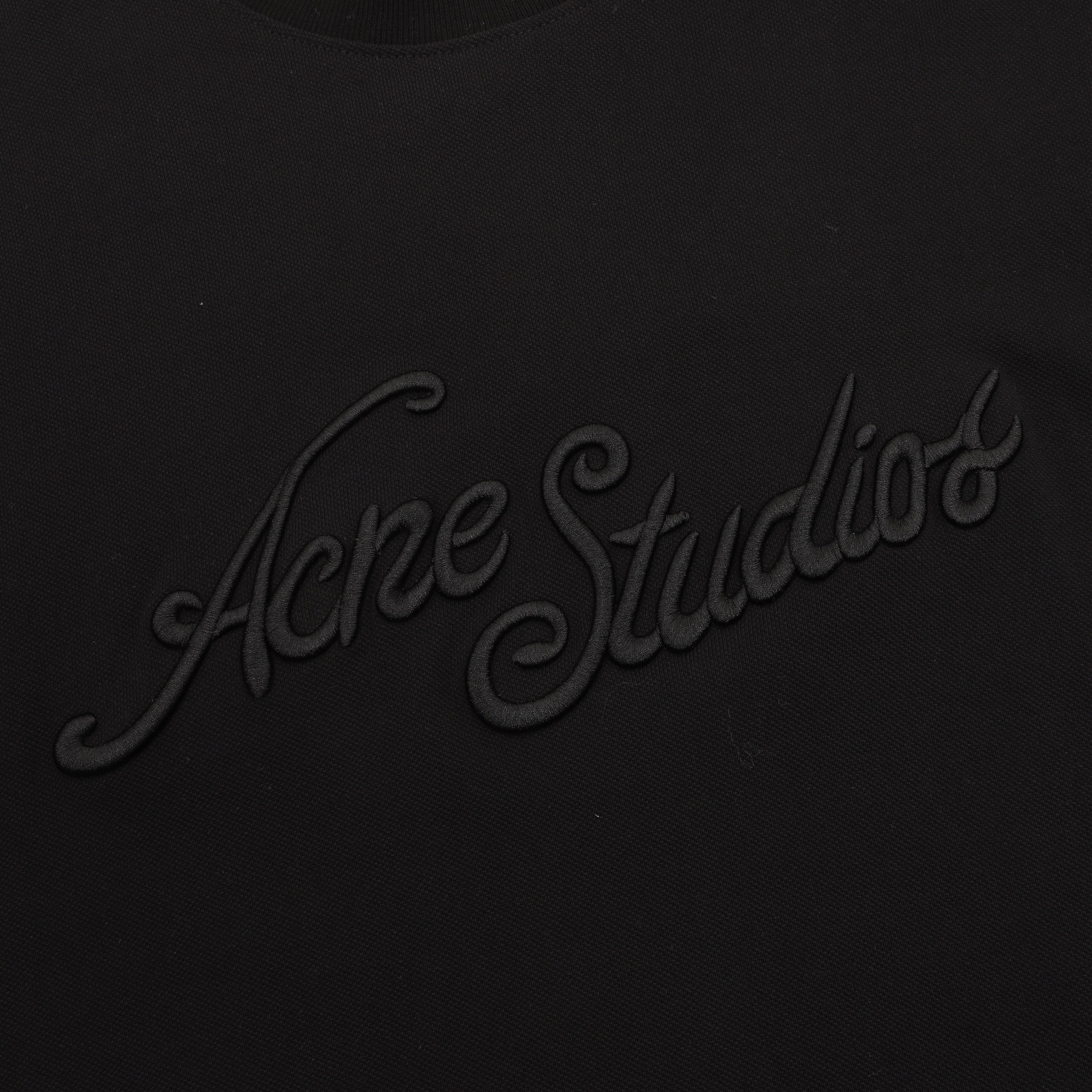 Acne Studios Logo Embroidered Long-Sleeve T-Shirt