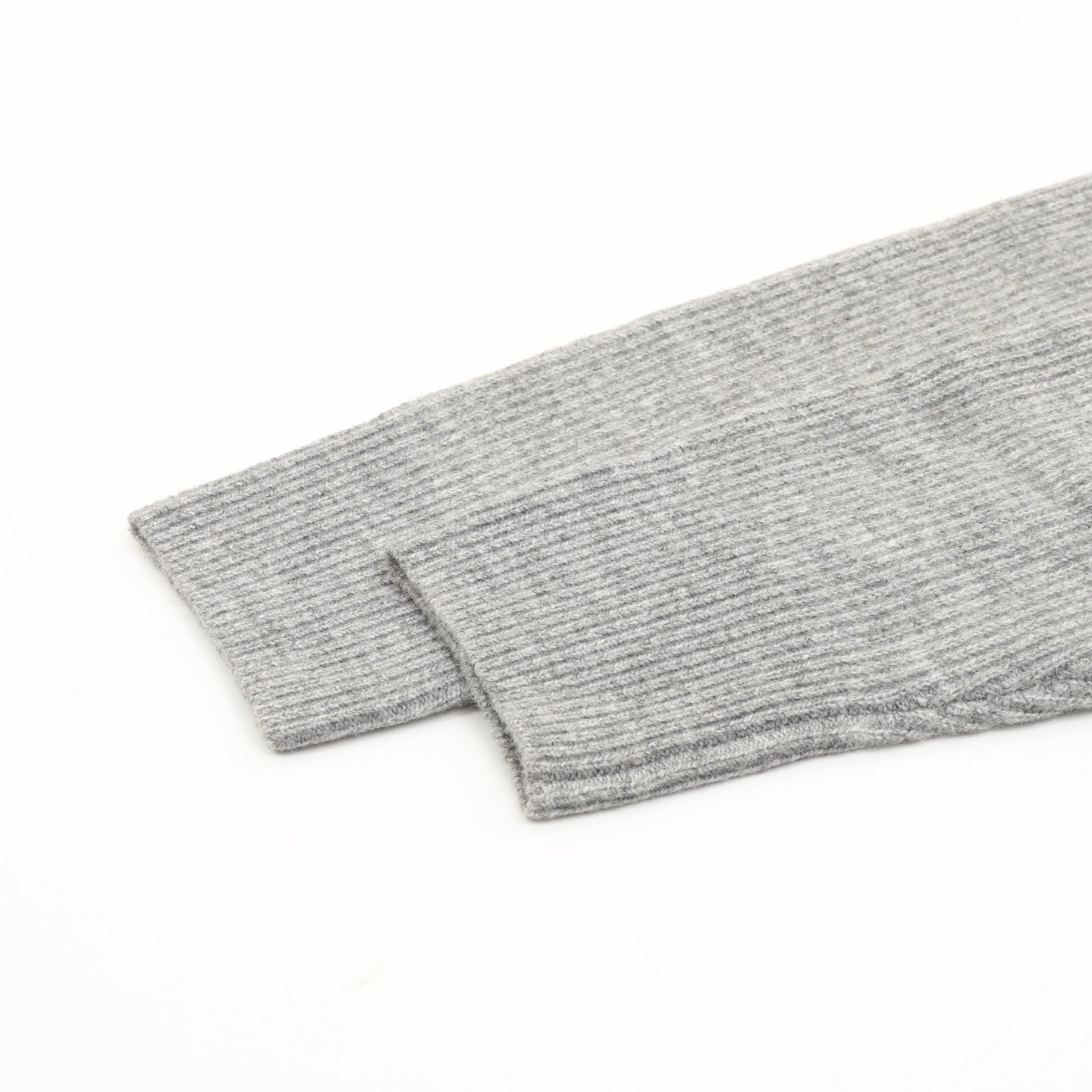 Dior Embroidered Logo Ribbed Wool V-Neck Sweater | Light Grey Relaxed Luxury Knitwear