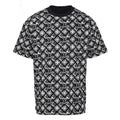 Louis Vuitton All-Over Monogram Print Short-Sleeve T-Shirt in Black
