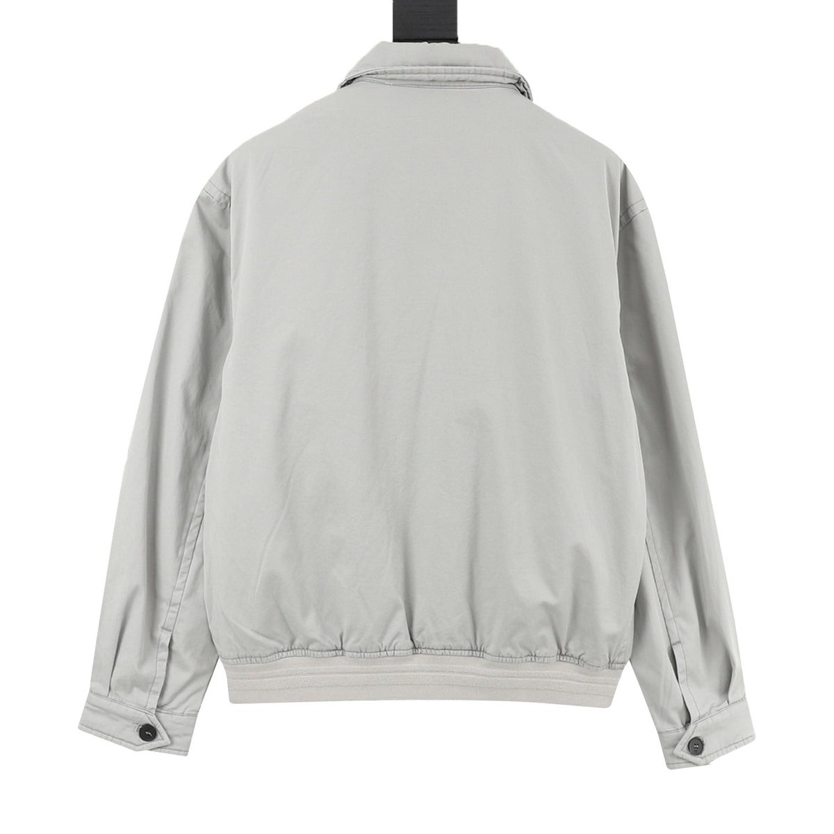 Miu Miu Light Grey Embroidered Logo Bomber Jacket | Women's & Men's Styling