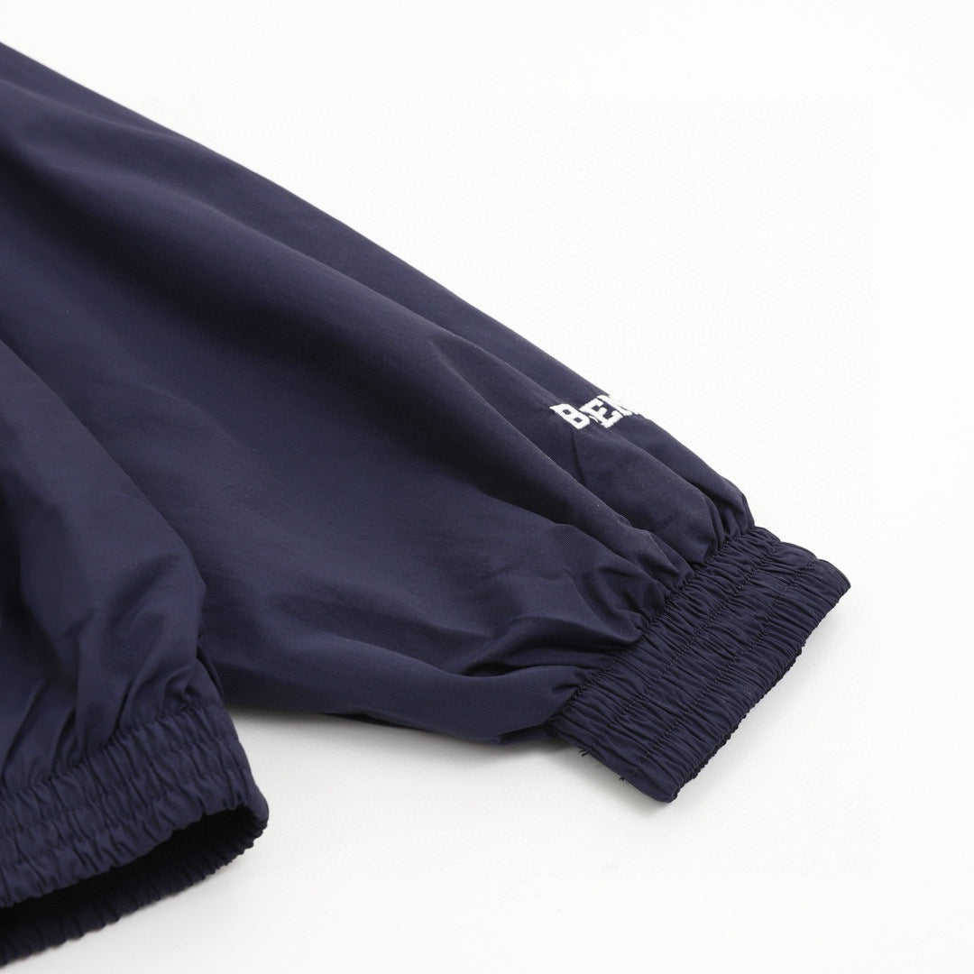 Balenciaga 26SS Sport Logo Embroidered Zip-Up Track Jacket