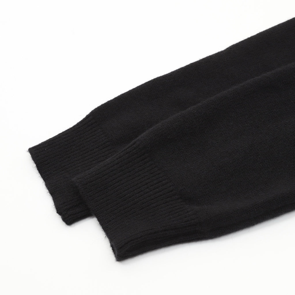 Burberry Women's Men's Black Half-Zip Wool Sweater