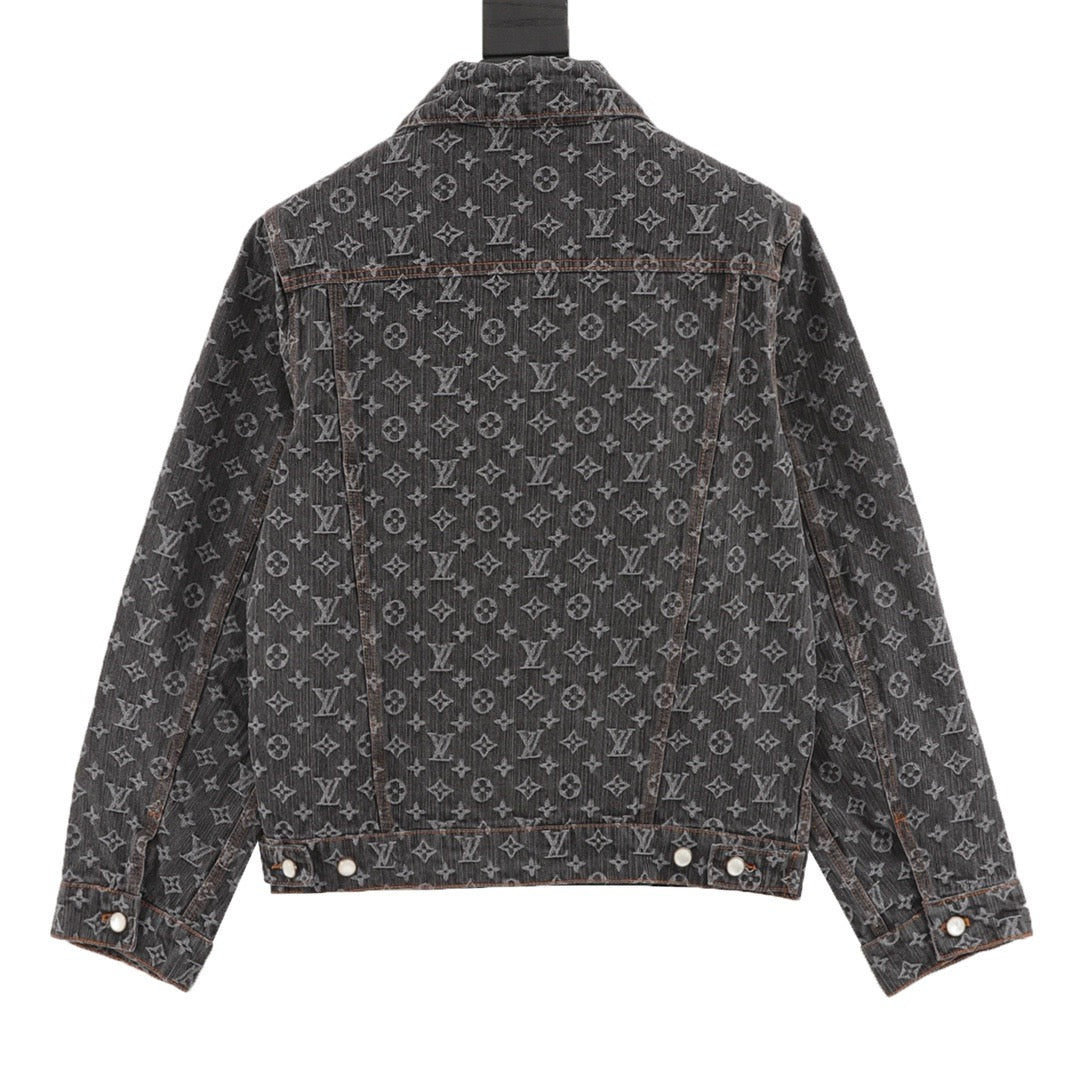 Louis Vuitton Women's & Men's Grey Monogram Denim Jacket